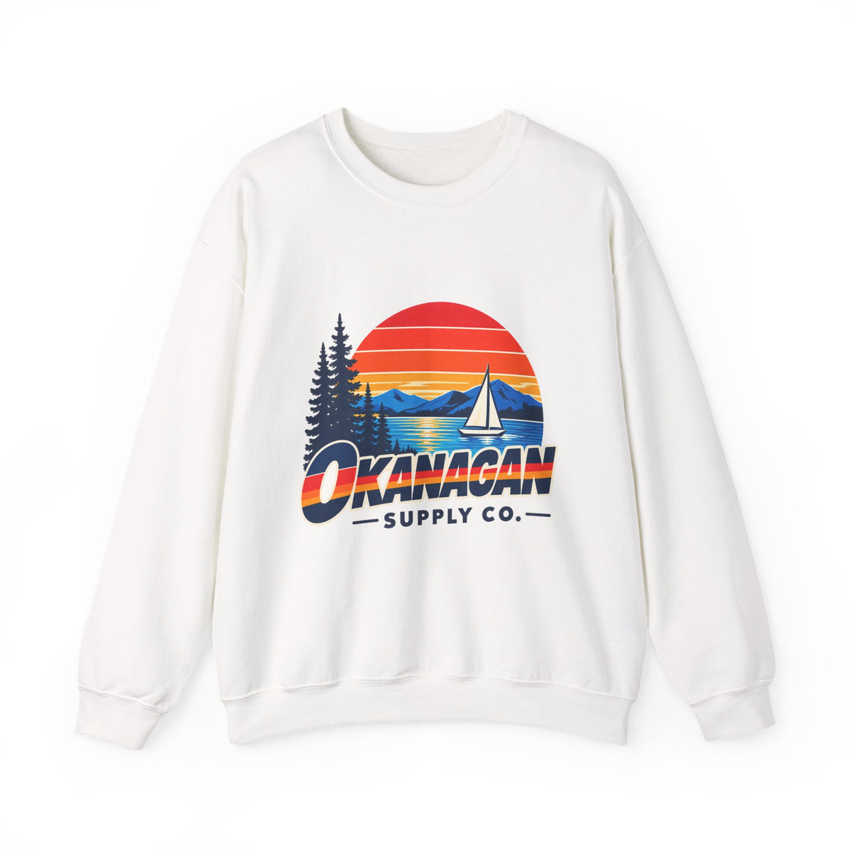 Okanagan Supply Co. Sailboat crewneck, view 1