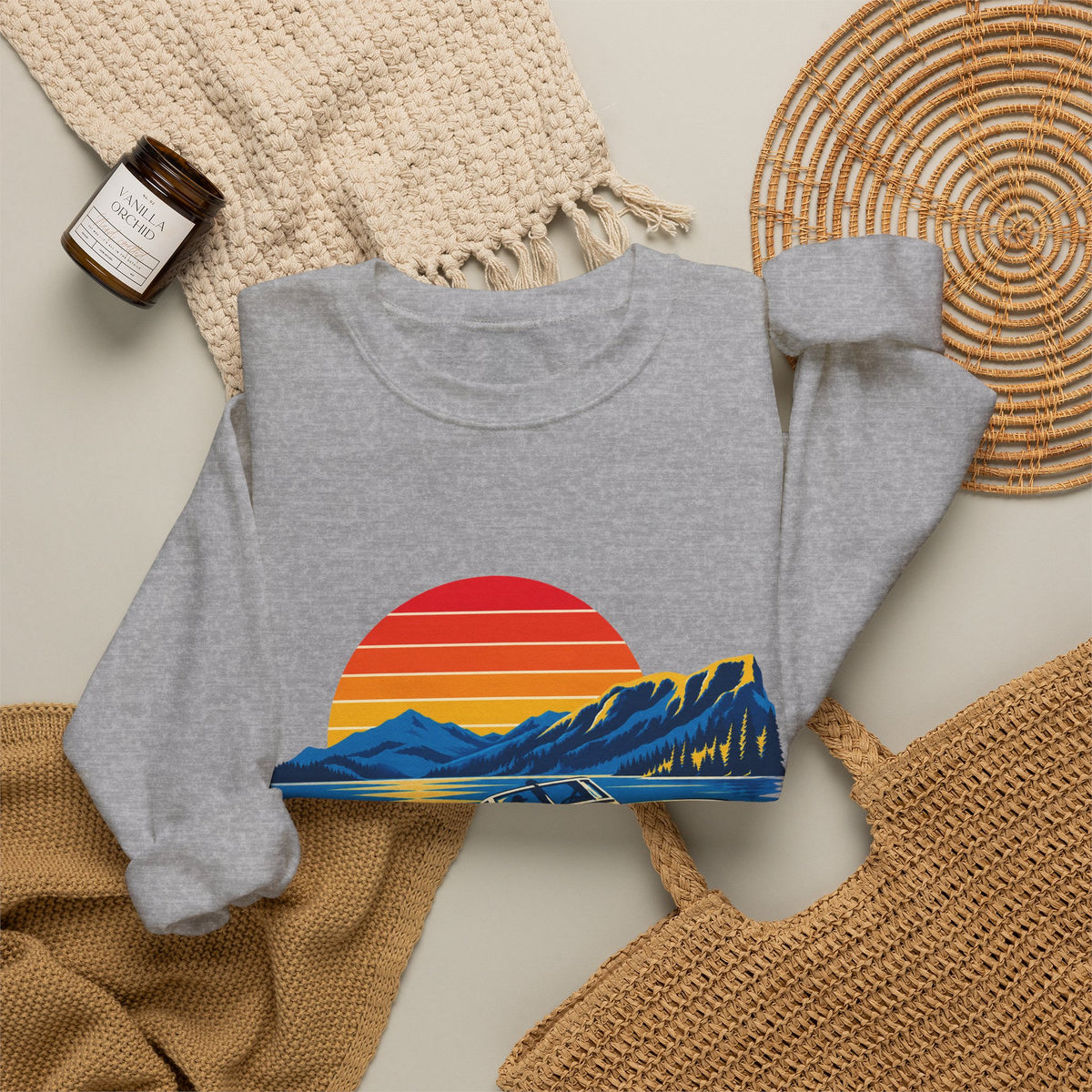 Okanagan Supply Co. Lake Day Speedboat crewneck, view 12