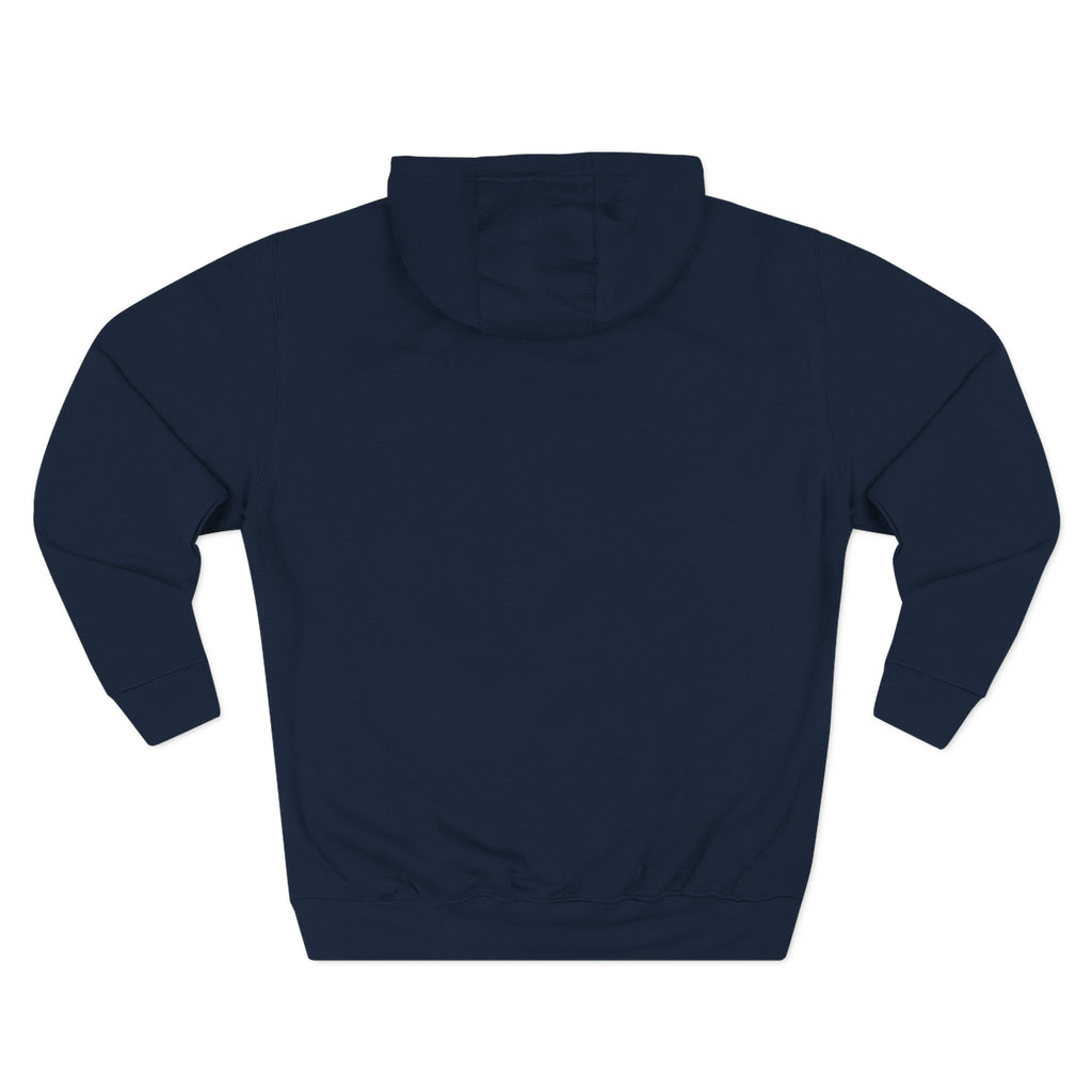 Okanagan Supply Co. Retro Sunset Hoodie in navy, back view