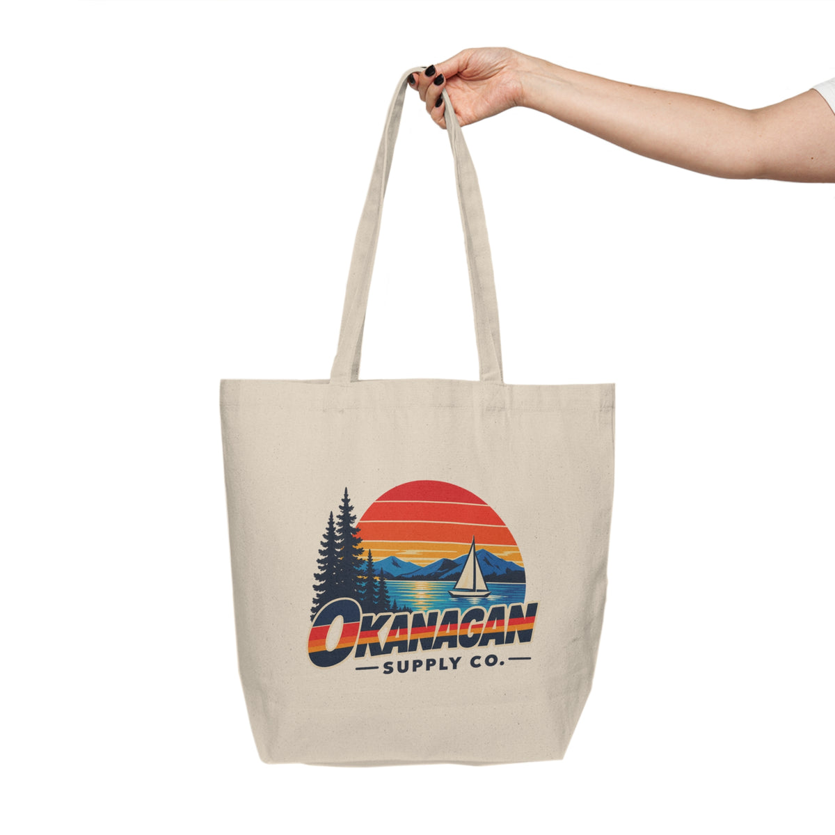 Okanagan Supply Co. Sailboat canvas tote, view 4