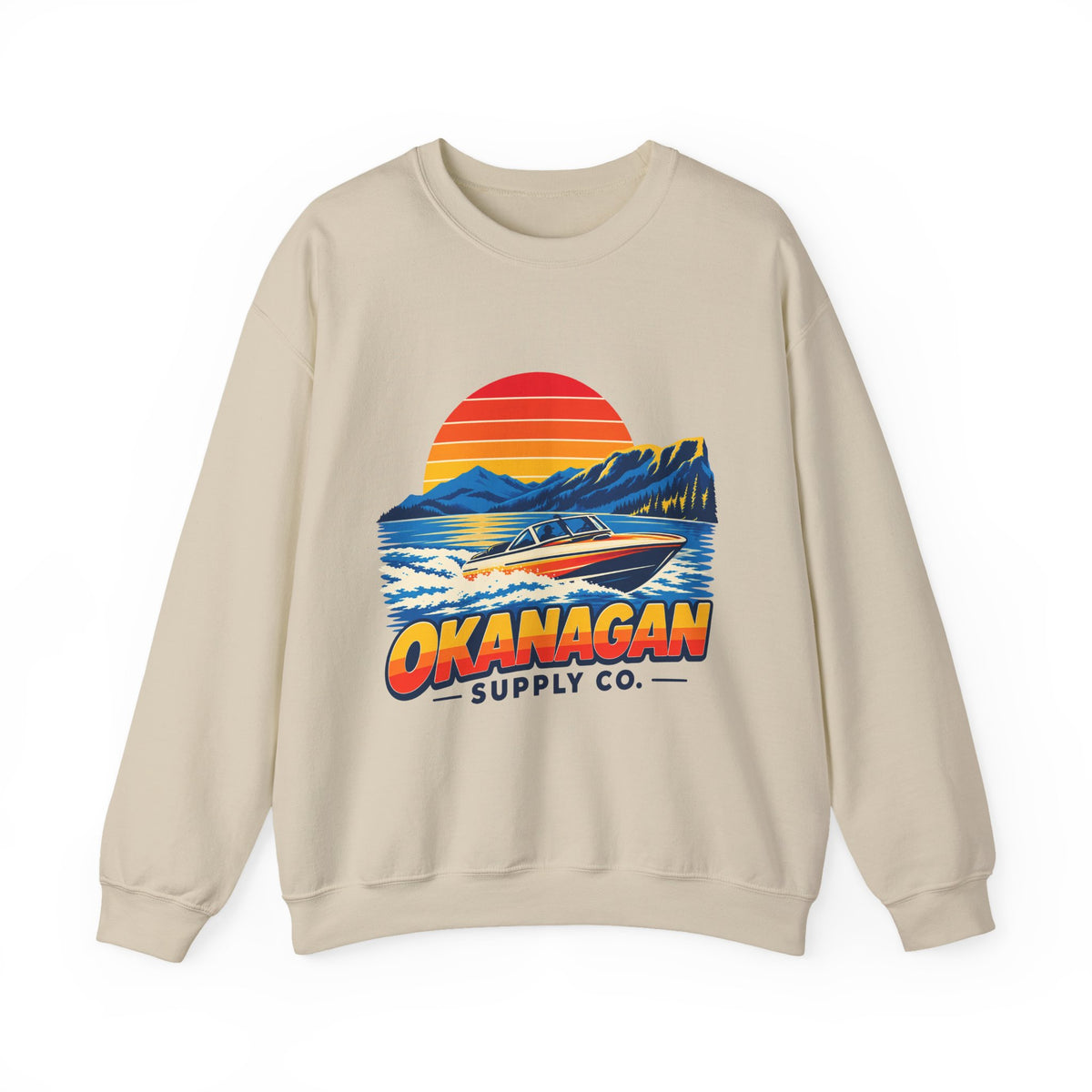Okanagan Supply Co. Lake Day Speedboat crewneck, view 2