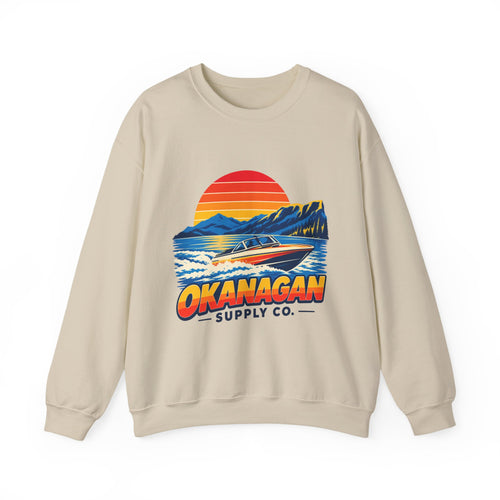Okanagan Supply Co. Lake Day Speedboat crewneck, view 2