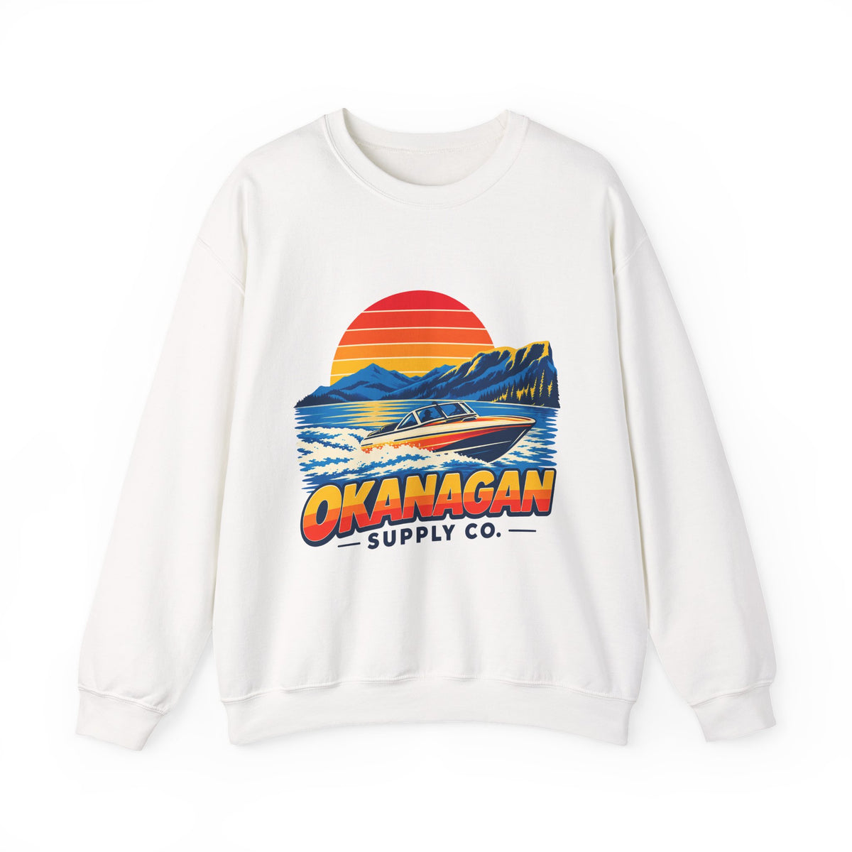 Okanagan Supply Co. Lake Day Speedboat crewneck, view 1