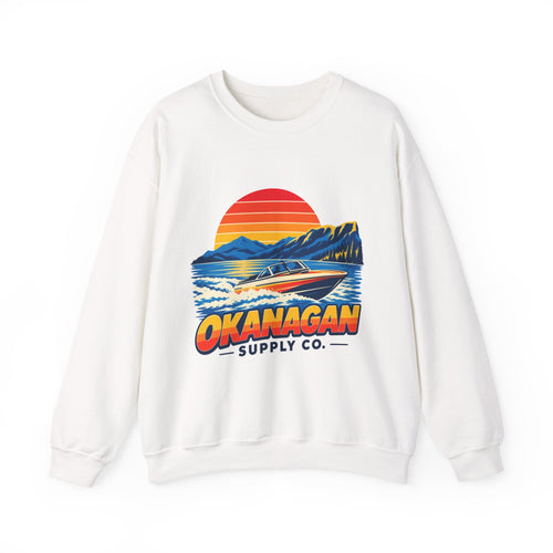 Okanagan Supply Co. Lake Day Speedboat crewneck, view 1