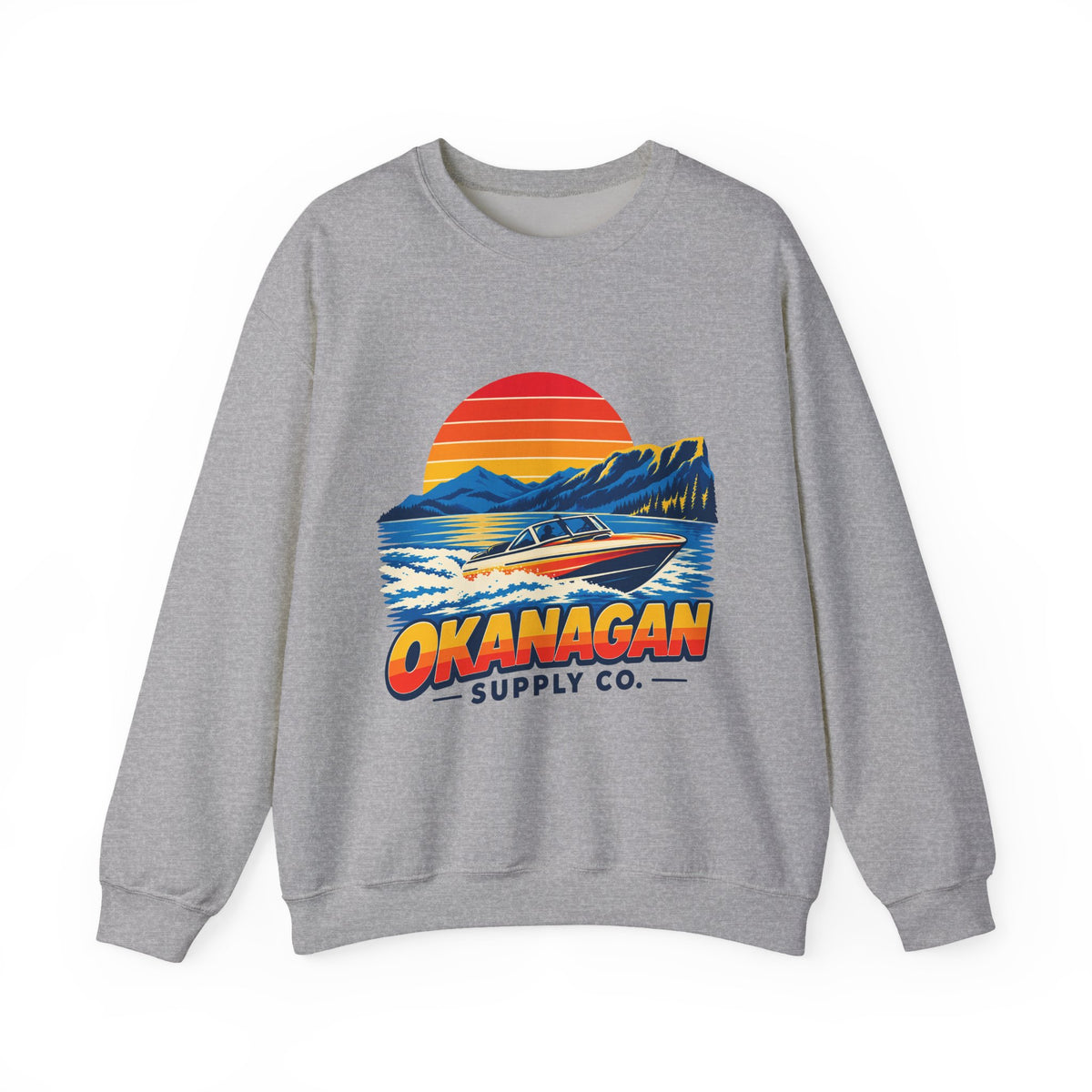 Okanagan Supply Co. Lake Day Speedboat crewneck, view 3