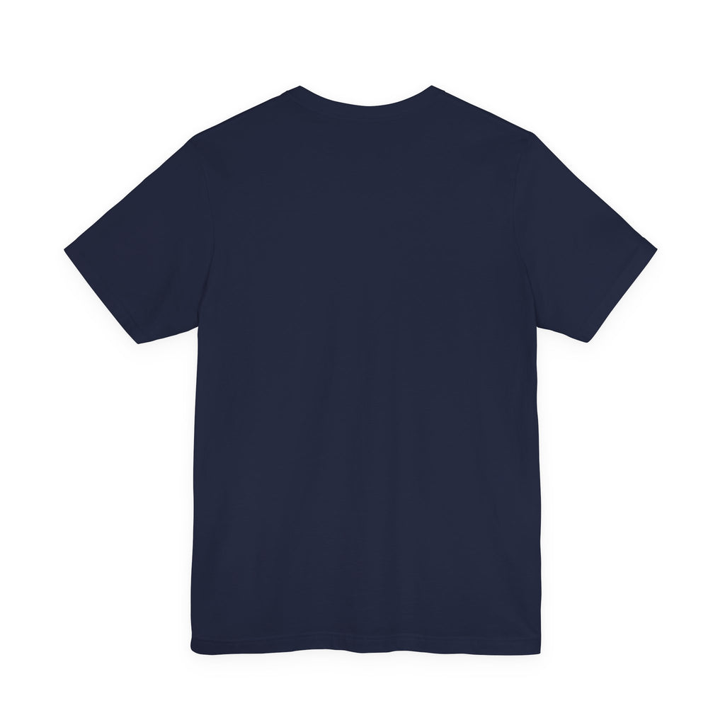 Okanagan Supply Co. Retro Sunset Tee in navy, back view