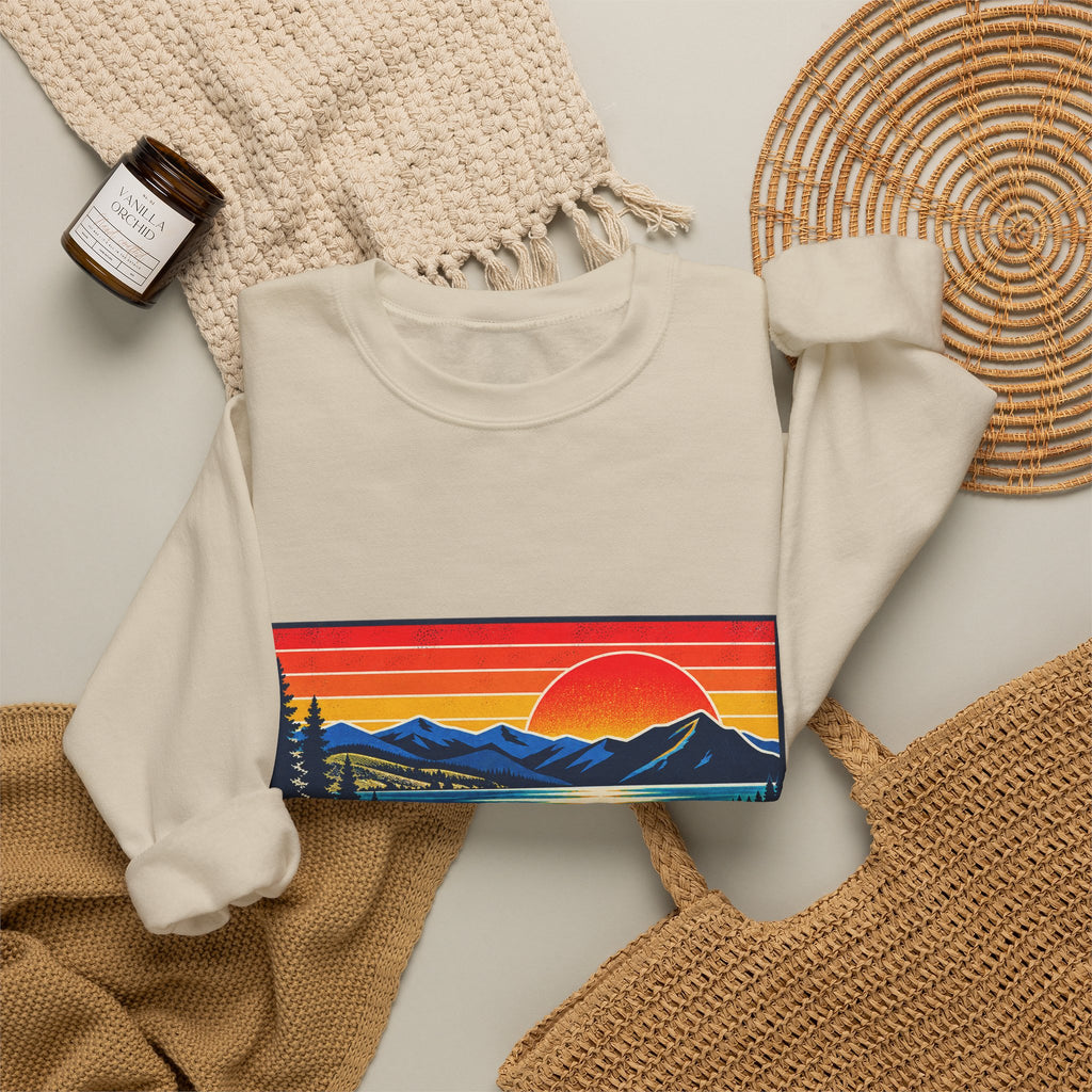 Okanagan Supply Co. Retro Sunset crewneck, view 9