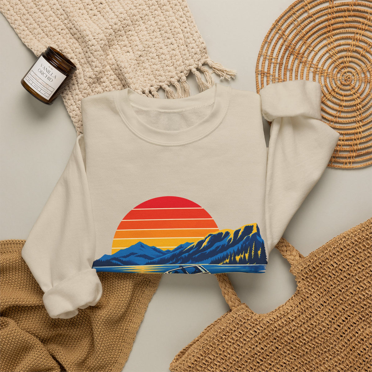 Okanagan Supply Co. Lake Day Speedboat crewneck, view 9