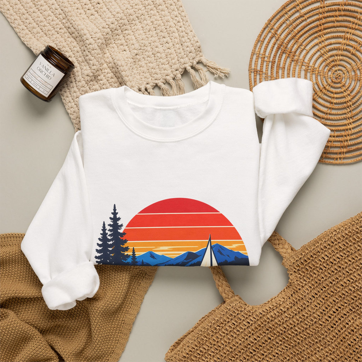 Okanagan Supply Co. Sailboat crewneck, view 6